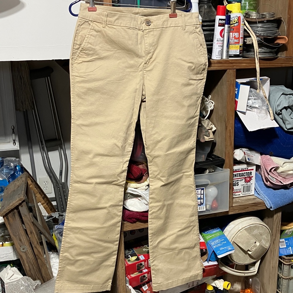 3/$30 Old Navy Khaki/Tan Bootcut Mid Rise Pants Size 10 New W/O Tags